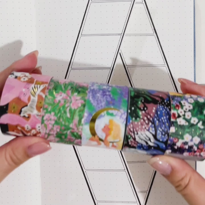 Video med Dream Grove washi tapes från The Washi Tape Shop