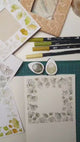 Video - Doodle stamp - Stämpelram med ginko.