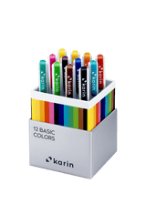 Realbrush PRO 12 - pack - Basic colors från Karin. Förpackning med 12 penselpennor i basfärger. - Tidformera