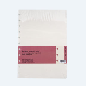 Förpackning med olinjerade papper. Refill Atoma Notebook A4 - Olinjerad - från Atoma - Tidformera
