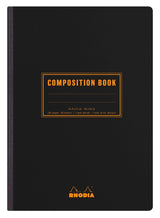 Rhodia Skrivhäfte - Composition book - A5 Svart - Linjerad från Rhodia - Svart skrivhäfte - Tidformera
