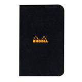 Rhodia Skrivhäften - A7 Rutat från Rhodia - Svart skrivhäfte - Tidformera