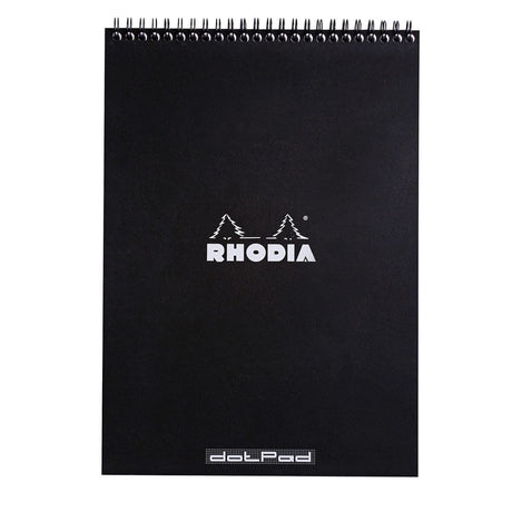 Rhodia Spiralblock A4+ Dotted Kortsida från Rhodia - Svart skrivblock - Tidformera