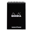 Rhodia Spiralblock A6+ Dotted Kortsida från Rhodia - Svart skrivblock - Tidformera