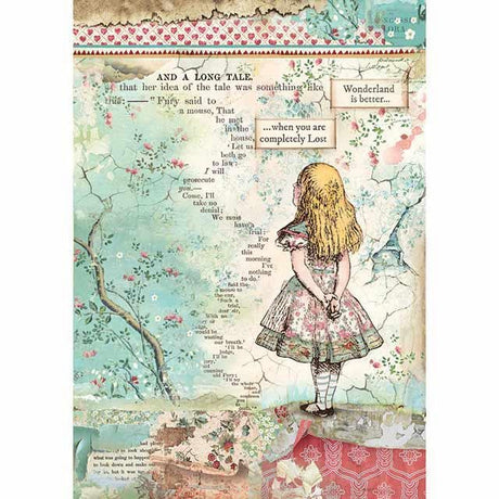 Rice Paper A4 - Alice - 6 - pack - 3 - Stamperia - Tidformera