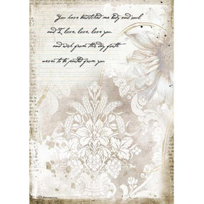 Rice Paper A4 Bewitched - 1 - Stamperia - Tidformera