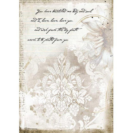 Rice Paper A4 Bewitched - 1 - Stamperia - Tidformera
