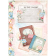 Rice Paper A4 Create Happiness - Le Petit Journal - 1 - Stamperia - Tidformera