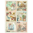 Rice Paper A4 Garden - 6 Cards - 1 - Stamperia - Tidformera