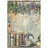 Rice Paper A4 - Herbarium Silvae - 6 - pack - 4 - Stamperia - Tidformera