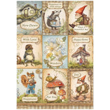 Rice Paper A4 - Hidden Grove - 6 - pack - 4 - Stamperia - Tidformera