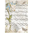 Rice Paper A4 Old script - 1 - Stamperia - Tidformera