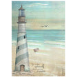 Rice Paper A4 Sea Land - Lighthouse - 1 - Stamperia - Tidformera
