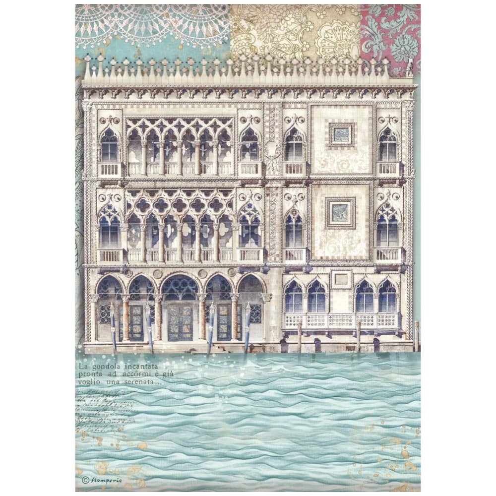 Rice Paper A4 - Venice City of Art - Palace museum - 1 - Stamperia - Tidformera