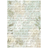 Rice Paper A6 - Herbarium Silvae - Backgrounds - 8 - pack - 8 - Stamperia - Tidformera