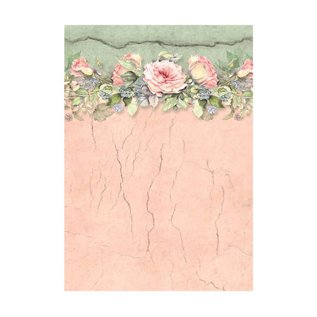 Rice Paper A6 - House of Roses - 8 - pack - 4 - Stamperia - Tidformera