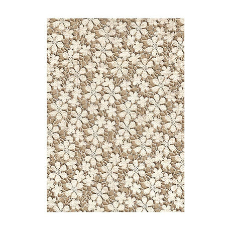 Rice Paper A6 - Old Lace - 8 - pack - 9 - Stamperia - Tidformera