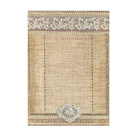 Rice Paper A6 - Old Lace - 8 - pack - 4 - Stamperia - Tidformera