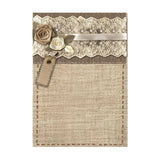 Rice Paper A6 - Old Lace - 8 - pack - 3 - Stamperia - Tidformera