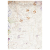 Rice Paper A6 - Quiet Days - Backgrounds - 8 - pack - 9 - Stamperia - Tidformera
