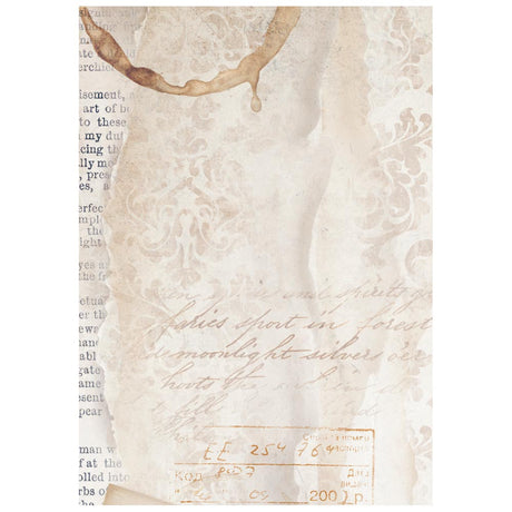 Rice Paper A6 - Quiet Days - Backgrounds - 8 - pack - 8 - Stamperia - Tidformera