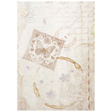 Rice Paper A6 - Quiet Days - Backgrounds - 8 - pack - 4 - Stamperia - Tidformera