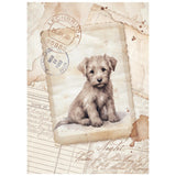 Rice Paper A6 - Quiet Days - Mini - 8 - pack - 7 - Stamperia - Tidformera