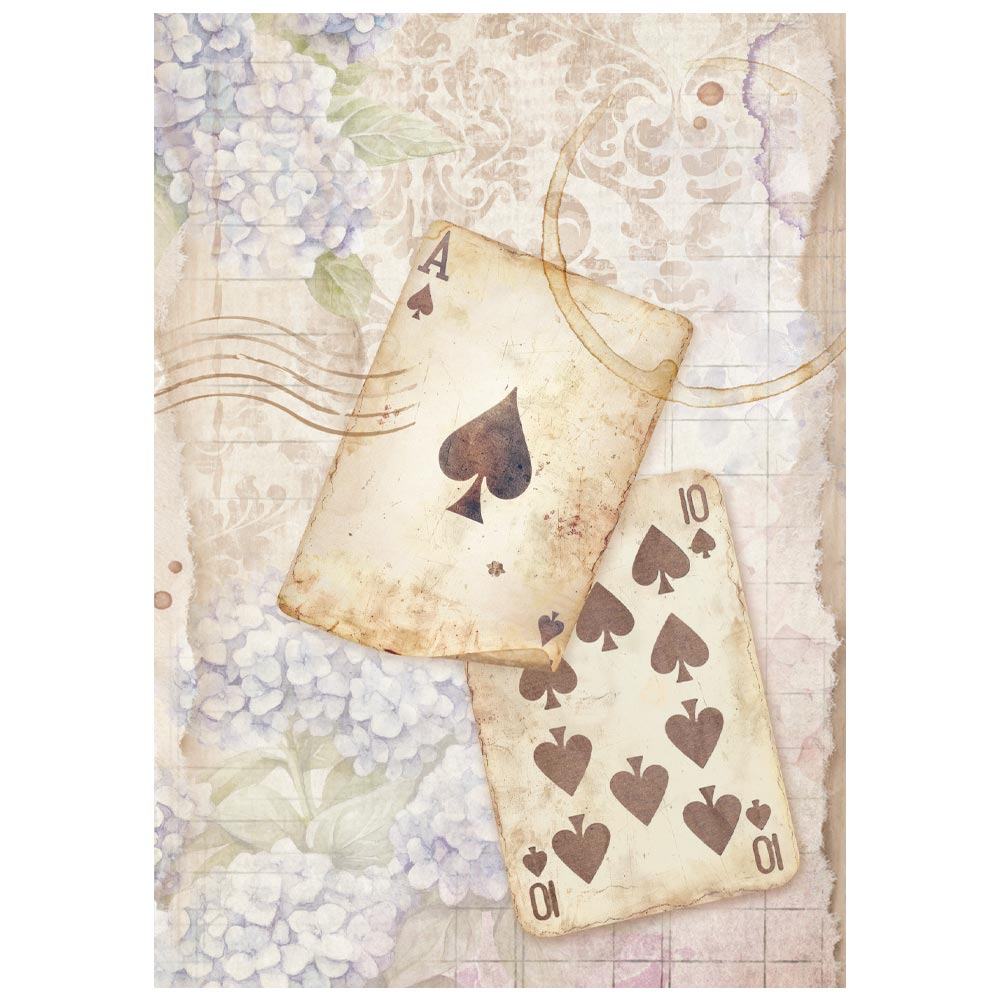 Rice Paper A6 - Quiet Days - Mini - 8 - pack - 5 - Stamperia - Tidformera