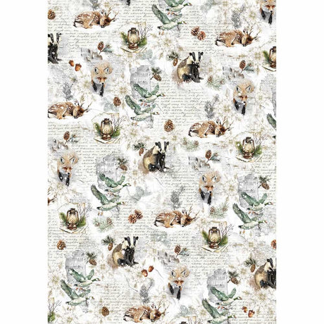 Rice Paper Art set - A5 - 8 - pack - Forest Tales - 9 - Ciao Bella - Tidformera