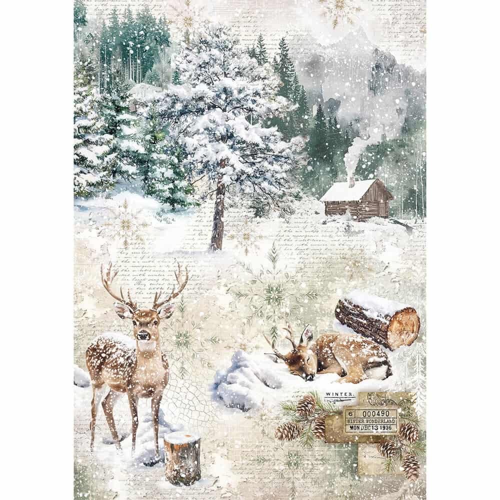 Rice Paper Art set - A5 - 8 - pack - Forest Tales - 8 - Ciao Bella - Tidformera