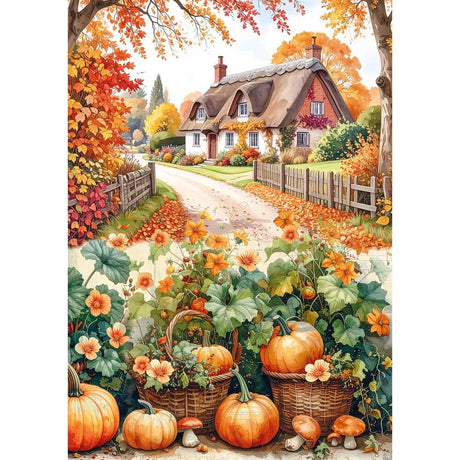 Rice Paper Art set - A5 - 8 - pack - Hello fall - 3 - Ciao Bella - Tidformera