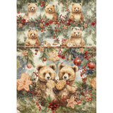 Rice Paper Art set - A5 - 8 - pack - Hot Cocoa & Holly - 4 - Ciao Bella - Tidformera