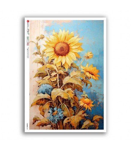 Rice Paper Decoupage - A5 - Flowers 0407 - 1 - Paper Designs - Tidformera