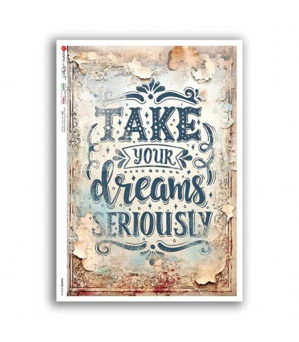 Rice Paper Decoupage - A5 - Phrases 0048 - 1 - Paper Designs - Tidformera