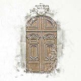 Rice paper Set - 15 x 15 - Doors with flowers - 3 - ITD Collection - Tidformera