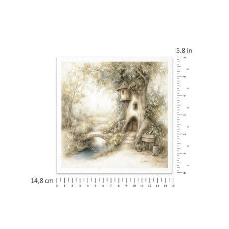 Rice paper Set - 15 x 15 - Mouse World - 8 - ITD Collection - Tidformera