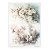 Rice paper set - A4 - Cottage in the Country - 5 - ITD Collection - Tidformera