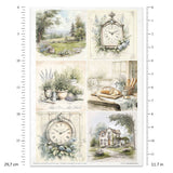 Rice paper set - A4 - Cottage in the Country - 3 - ITD Collection - Tidformera