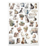 Rice paper set - A4 - Cottage in the Country - 14 - ITD Collection - Tidformera