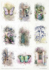 Rice paper set - A4 - Garden of Dreams - 9 - ITD Collection - Tidformera