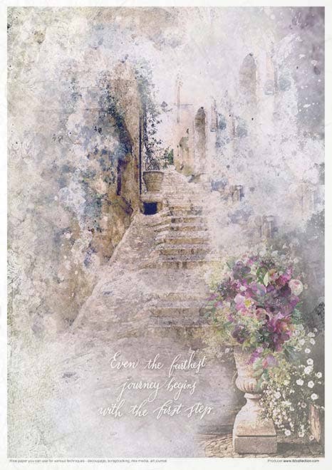 Rice paper set - A4 - Garden of Dreams - 12 - ITD Collection - Tidformera
