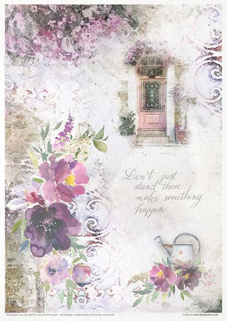 Rice paper set - A4 - Garden of Dreams - 10 - ITD Collection - Tidformera