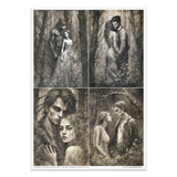 Rice paper set - A4 - Lost in a fairy tale - 4 - ITD Collection - Tidformera