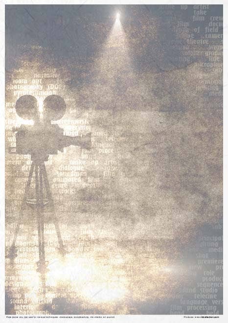 Rice paper set - A4 - Magic of cinema - 11 - ITD Collection - Tidformera