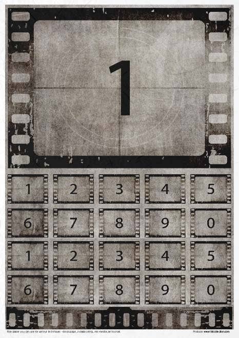 Rice paper set - A4 - Magic of cinema - 6 - ITD Collection - Tidformera