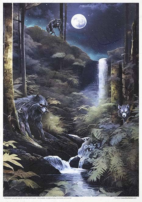 Rice paper set - A4 - Mysterious creatures - 11 - ITD Collection - Tidformera