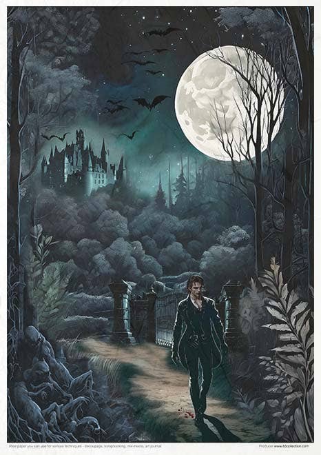 Rice paper set - A4 - Mysterious creatures - 3 - ITD Collection - Tidformera