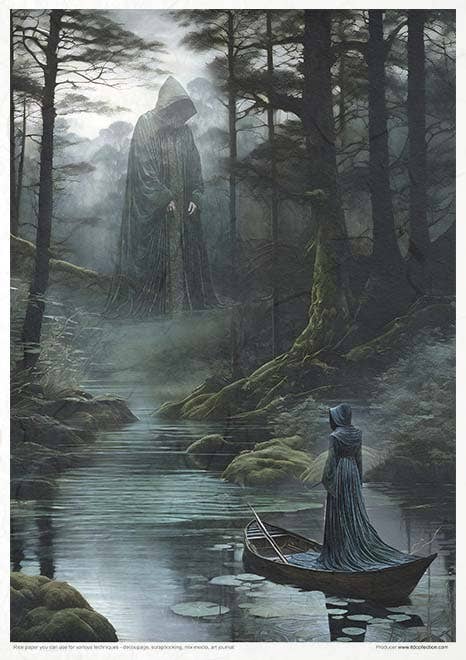 Rice paper set - A4 - Mysterious creatures - 9 - ITD Collection - Tidformera