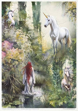 Rice paper set - A4 - Mysterious creatures - 5 - ITD Collection - Tidformera