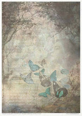 Rice paper set - A4 - Old Diary - 6 - ITD Collection - Tidformera